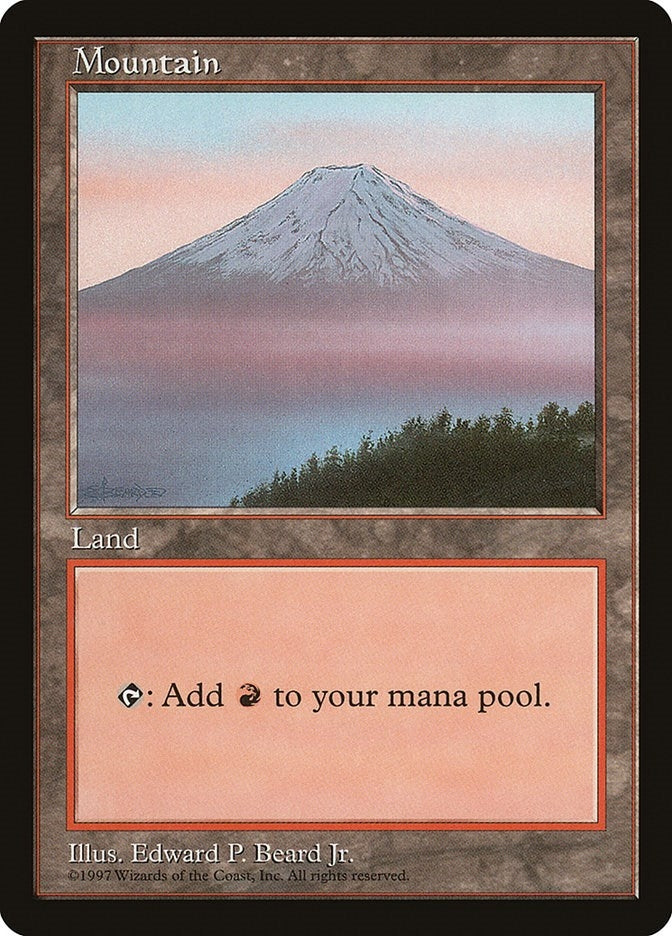 Image for Mountain - Clear Pack (Beard, Jr.) [APAC Lands] - Magic: The Gathering