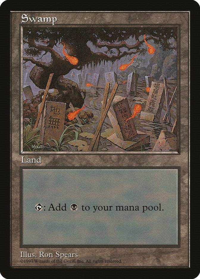 Image for Swamp - Blue Pack (Spears) [APAC Lands] - Magic: The Gathering