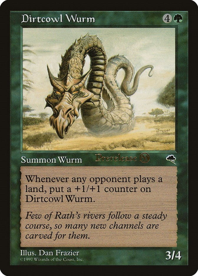 Image for Dirtcowl Wurm (1) [Prerelease Cards] - Magic: The Gathering