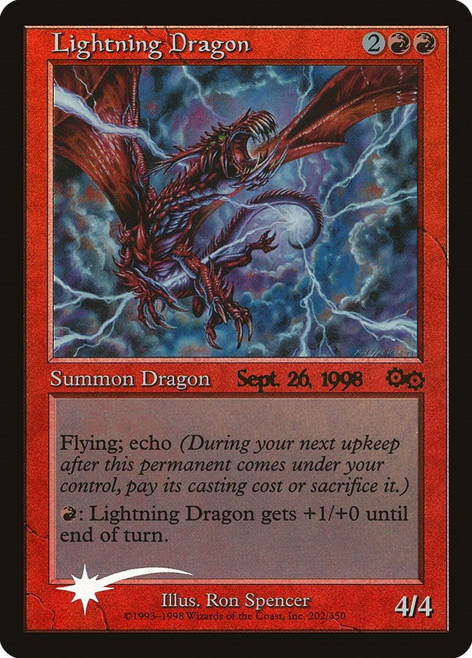 Image for Lightning Dragon (4) [Prerelease Cards] - Magic: The Gathering