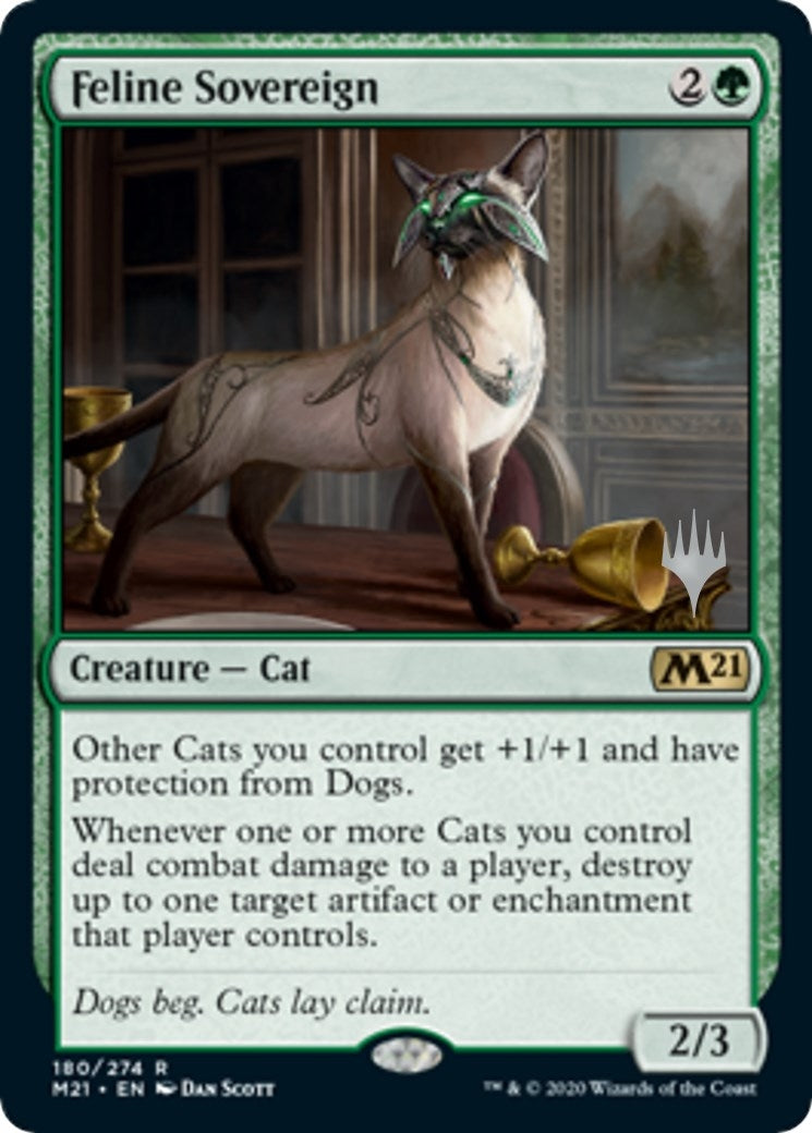 Image for Feline Sovereign (180) [Core Set 2021] - Magic: The Gathering