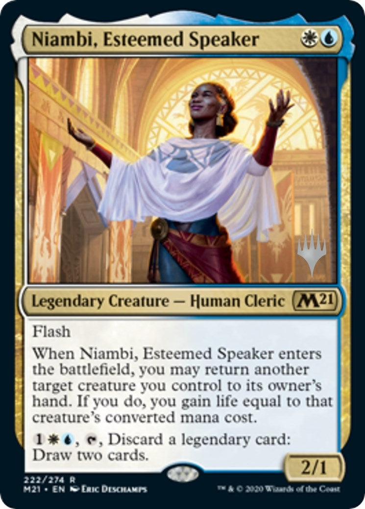 Image for Niambi, Esteemed Speaker (222) [Core Set 2021] - Magic: The Gathering