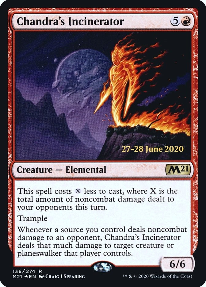 Image for Chandra's Incinerator (136) [Prerelease Cards] - Magic: The Gathering