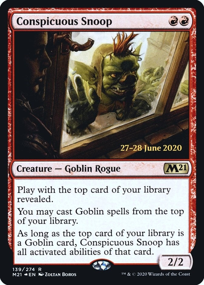 Image for Conspicuous Snoop (139) [Prerelease Cards] - Magic: The Gathering