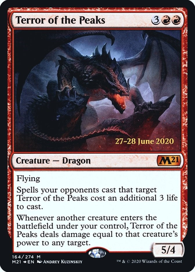Image for Terror of the Peaks (M21) (164) [Prerelease Cards] - Magic: The Gathering