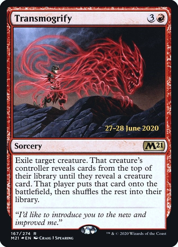 Image for Transmogrify (167) [Prerelease Cards] - Magic: The Gathering