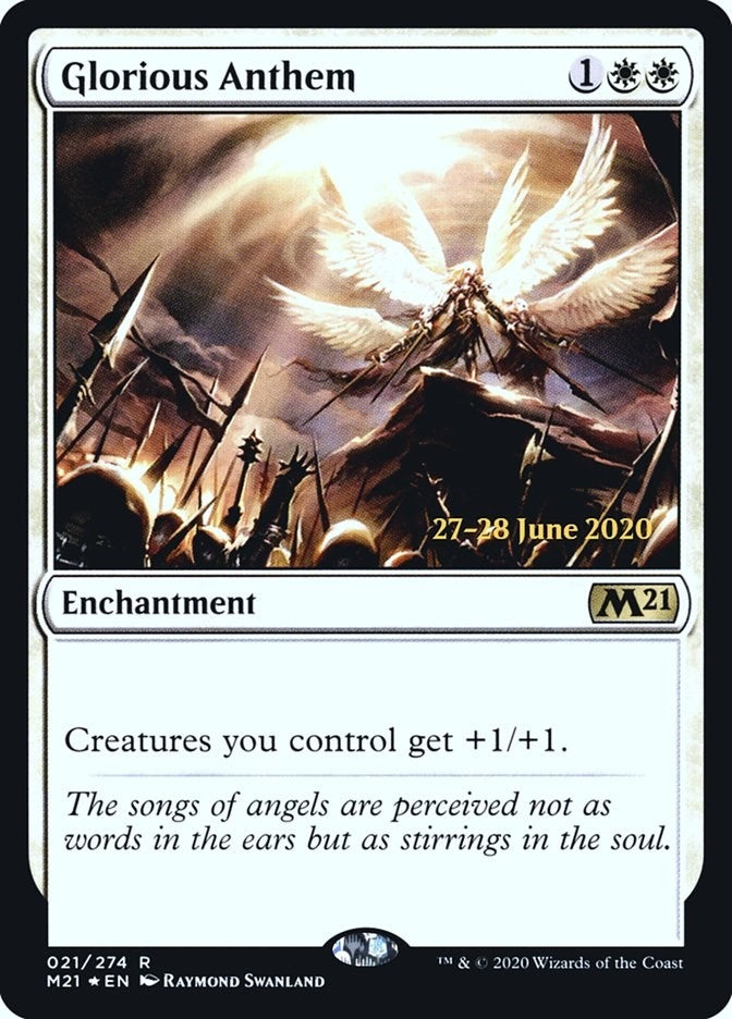 Image for Glorious Anthem (21) [Prerelease Cards] - Magic: The Gathering