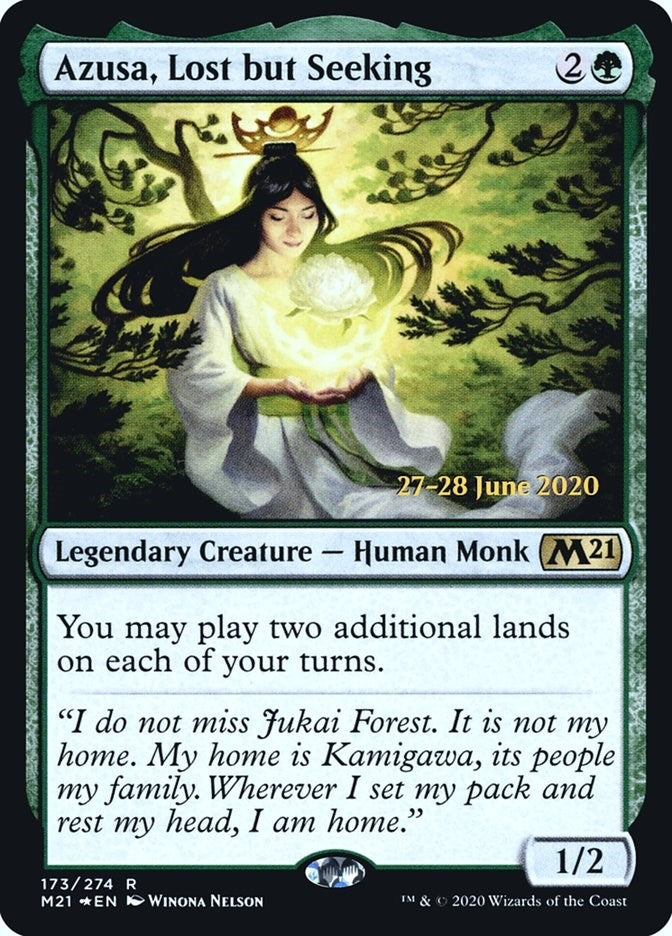 Image for Azusa, Lost but Seeking (173) [Prerelease Cards] - Magic: The Gathering