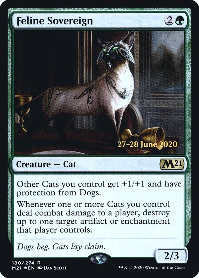 Image for Feline Sovereign (180) [Prerelease Cards] - Magic: The Gathering