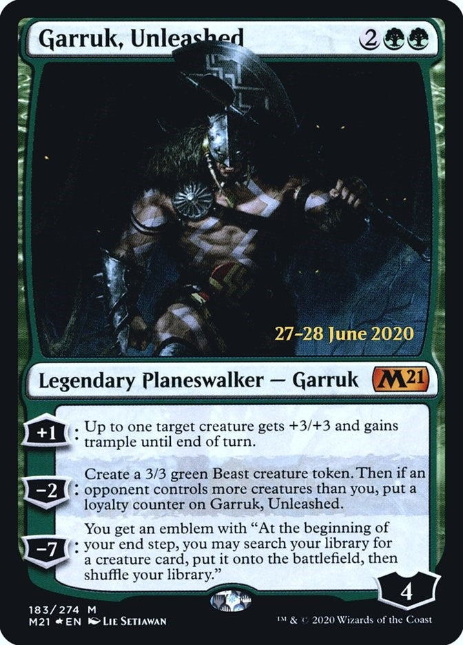 Image for Garruk, Unleashed (183) [Prerelease Cards] - Magic: The Gathering