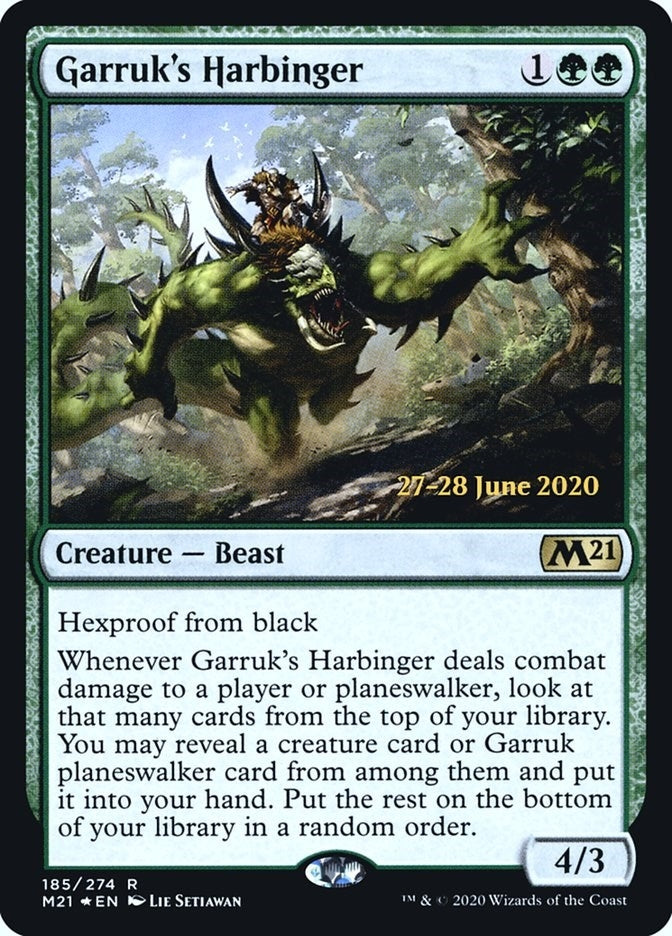Image for Garruk's Harbinger (185) [Prerelease Cards] - Magic: The Gathering