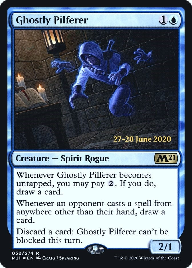 Image for Ghostly Pilferer (52) [Prerelease Cards] - Magic: The Gathering