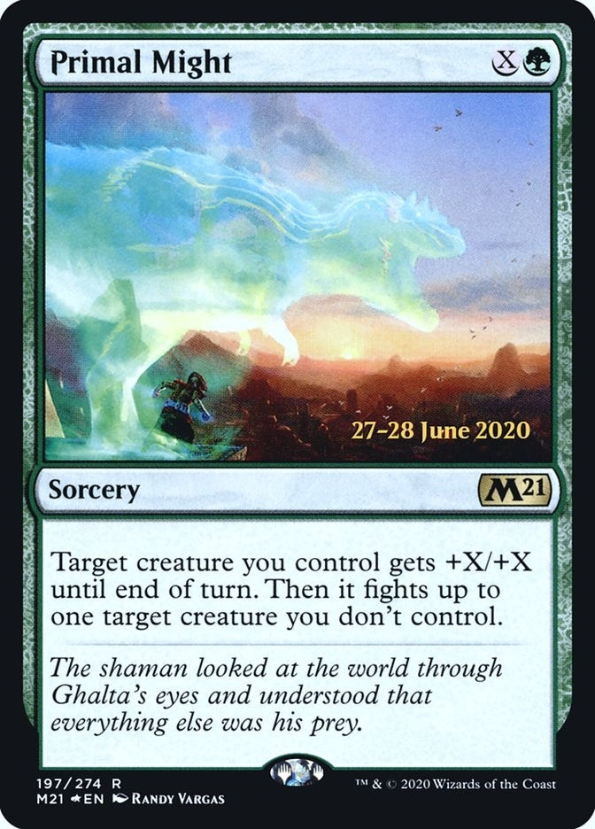 Image for Primal Might (197) [Prerelease Cards] - Magic: The Gathering