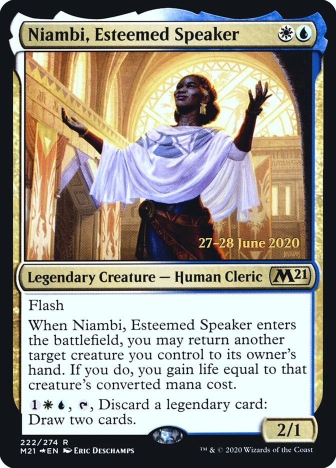 Image for Niambi, Esteemed Speaker (222) [Prerelease Cards] - Magic: The Gathering