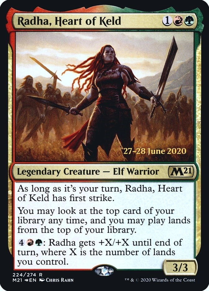 Image for Radha, Heart of Keld (224) [Prerelease Cards] - Magic: The Gathering