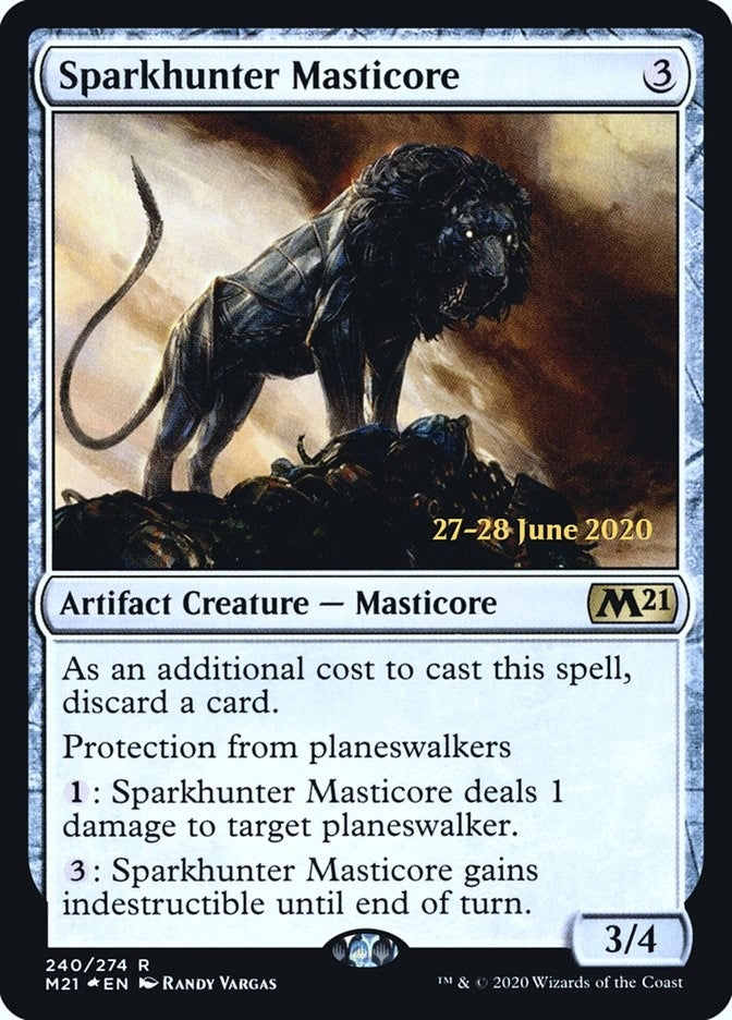Image for Sparkhunter Masticore (240) [Prerelease Cards] - Magic: The Gathering
