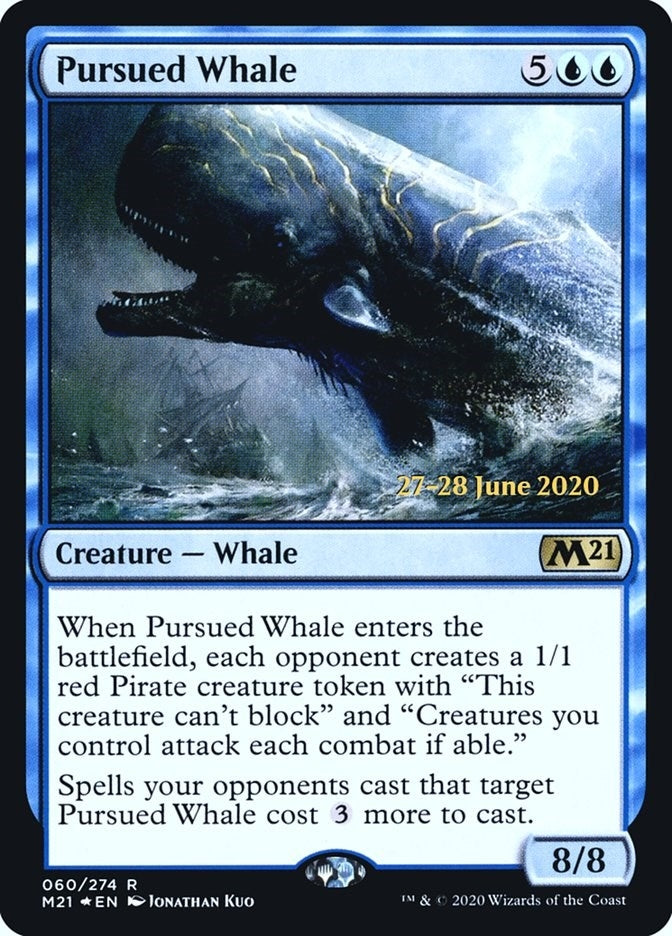 Image for Pursued Whale (60) [Prerelease Cards] - Magic: The Gathering