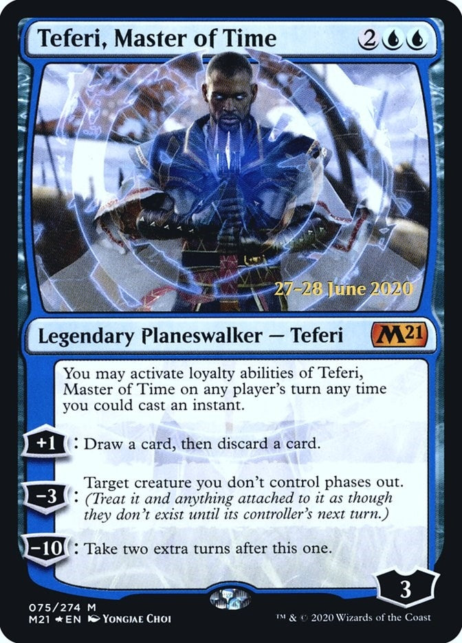 Image for Teferi, Master of Time (75) [Prerelease Cards] - Magic: The Gathering