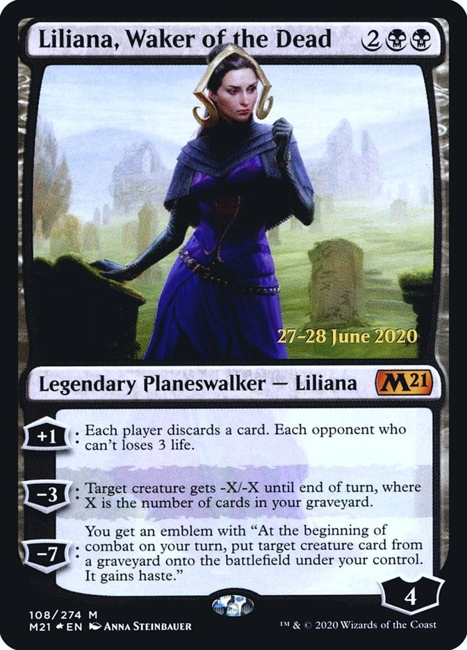 Liliana, Waker of the Dead (108) [Prerelease Cards]