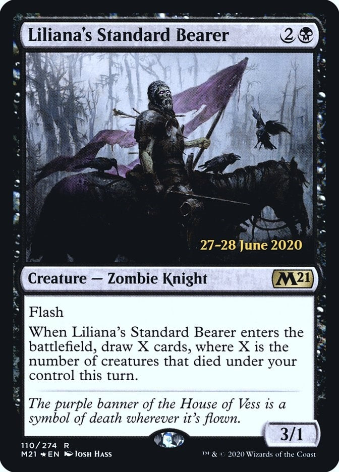 Image for Liliana's Standard Bearer (110) [Prerelease Cards] - Magic: The Gathering