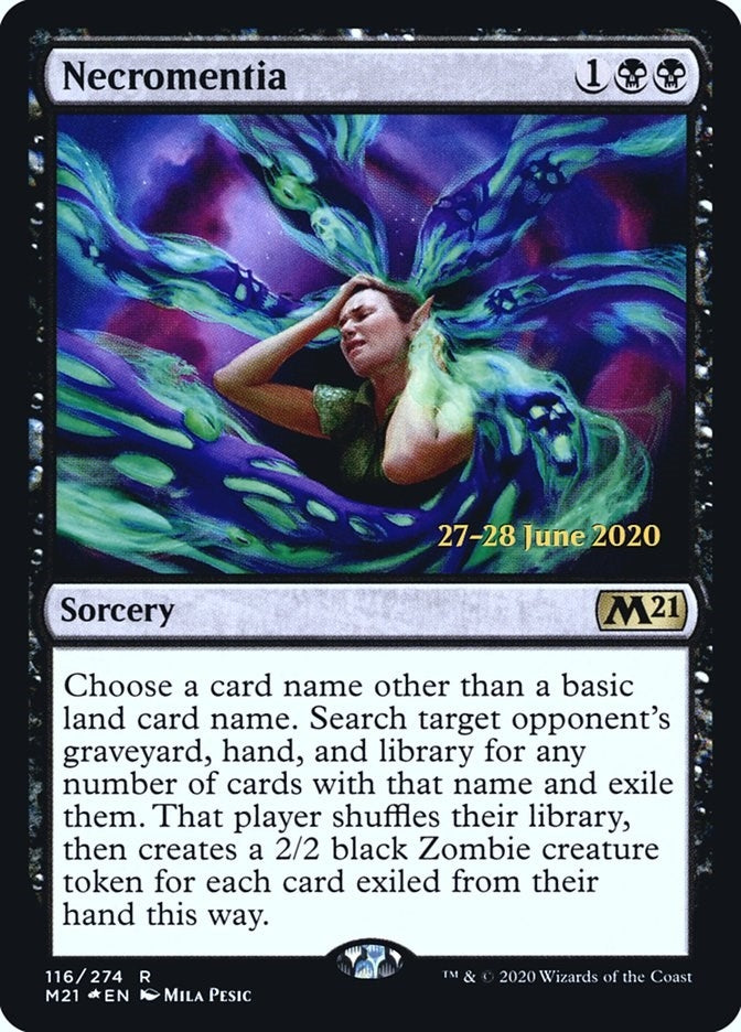 Image for Necromentia (116) [Prerelease Cards] - Magic: The Gathering
