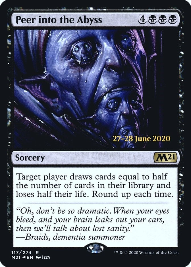 Image for Peer into the Abyss (117) [Prerelease Cards] - Magic: The Gathering