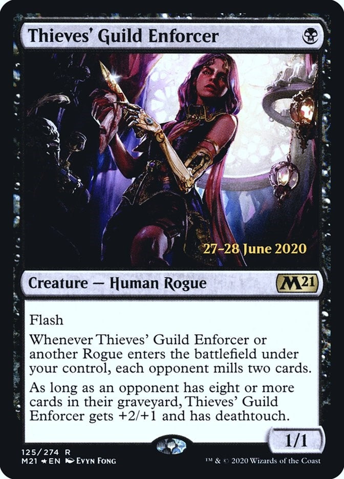 Image for Thieves' Guild Enforcer (125) [Prerelease Cards] - Magic: The Gathering