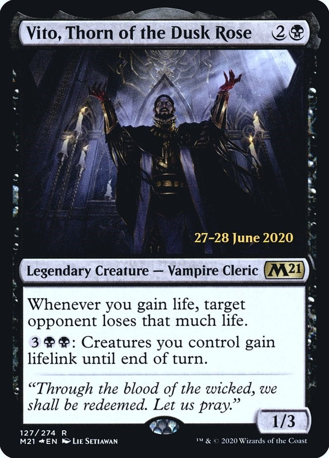 Image for Vito, Thorn of the Dusk Rose (127) [Prerelease Cards] - Magic: The Gathering