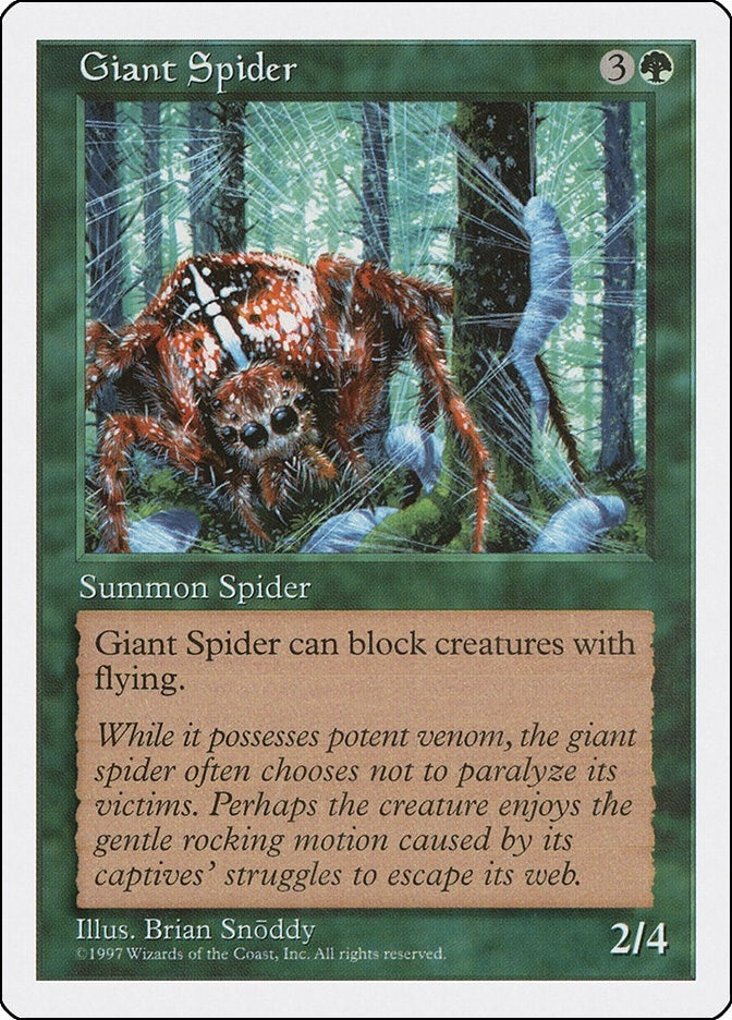 Image for Giant Spider [Fifth Edition] - Magic: The Gathering