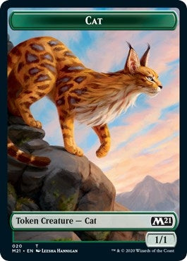 Image for Cat (020) // Soldier Double-Sided Token (20 // 5) [Core Set 2021] - Magic: The Gathering