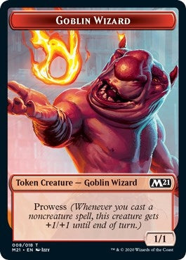 Image for Goblin Wizard // Weird Double-Sided Token (8 // 13) [Core Set 2021] - Magic: The Gathering