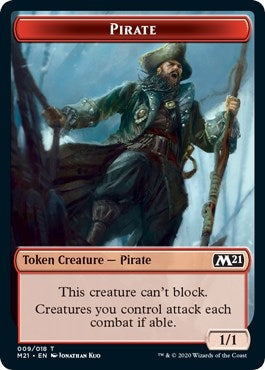 Image for Pirate // Weird Double-Sided Token (9 // 13) [Core Set 2021] - Magic: The Gathering