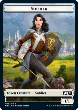 Image for Soldier // Weird Double-sided Token (5) [Core Set 2021] - Magic: The Gathering