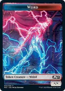 Weird // Zombie Double-Sided Token (13 // 7) [Core Set 2021 Tokens]