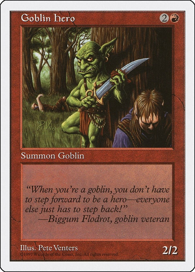 Image for Goblin Hero [Fifth Edition] - Magic: The Gathering