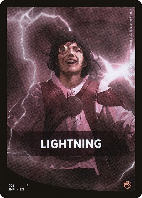 Image for Lightning Theme Card (21) [Jumpstart] - Magic: The Gathering