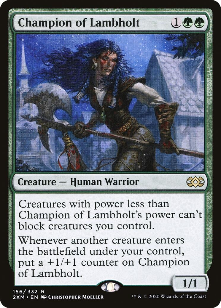 Image for Champion of Lambholt (156) [Double Masters] - Magic: The Gathering