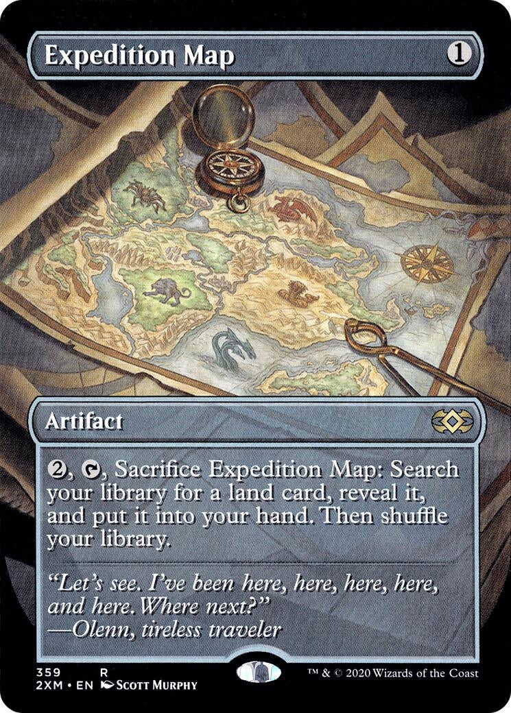 Image for Expedition Map (Borderless) (359) [Double Masters] - Magic: The Gathering