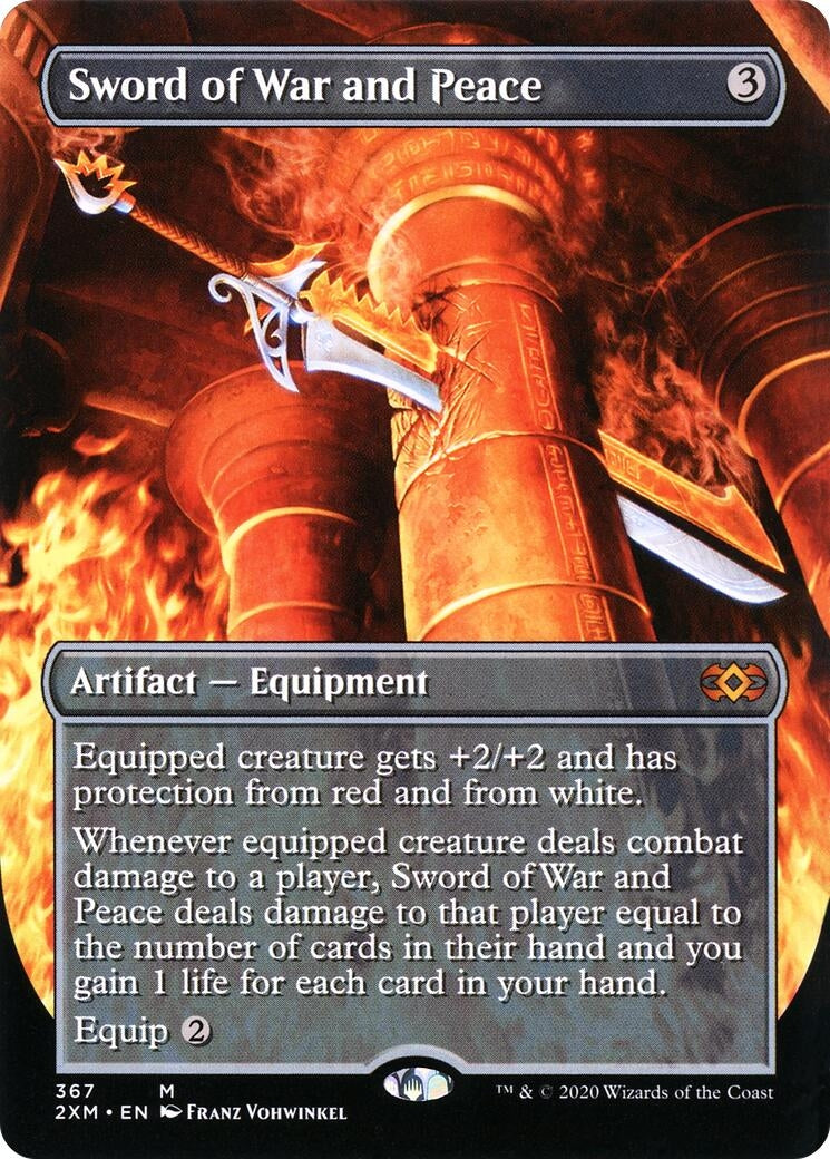 Image for Sword of War and Peace (Borderless) (367) [Double Masters] - Magic: The Gathering