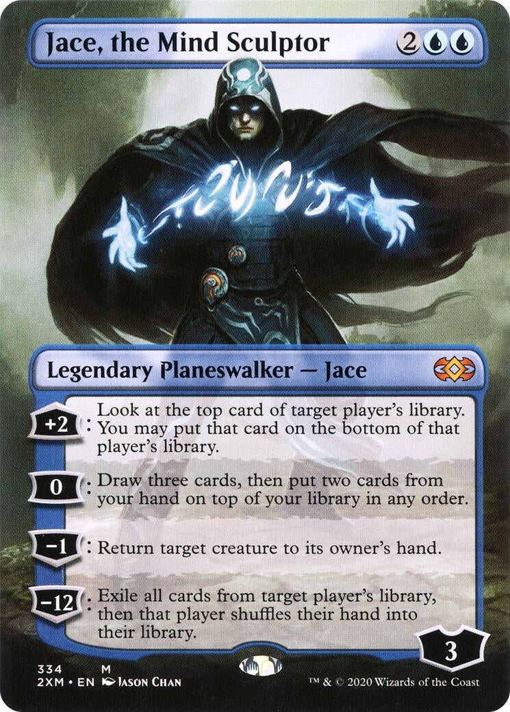 Image for Jace, the Mind Sculptor (Borderless) (334) [Double Masters] - Magic: The Gathering