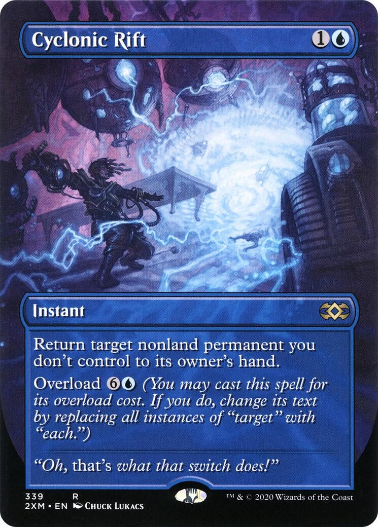 Image for Cyclonic Rift (Borderless) (339) [Double Masters] - Magic: The Gathering