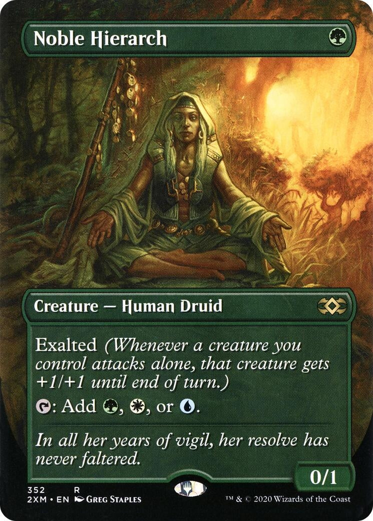 Image for Noble Hierarch (Borderless) (352) [Double Masters] - Magic: The Gathering