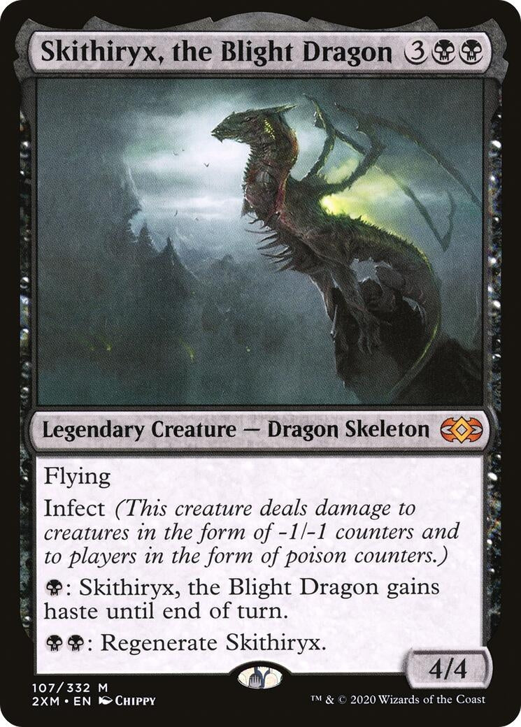 Image for Skithiryx, the Blight Dragon (107) [Double Masters] - Magic: The Gathering
