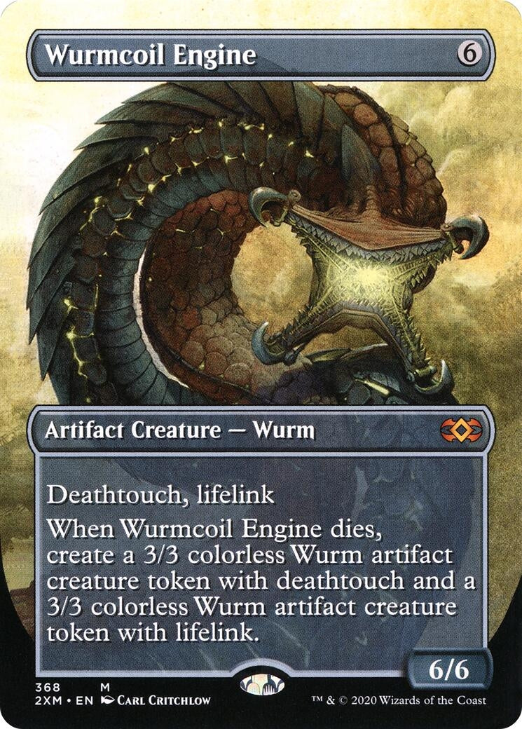 Image for Wurmcoil Engine (Borderless) (368) [Double Masters] - Magic: The Gathering