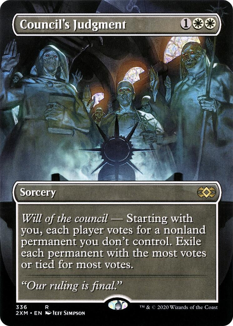 Image for Council's Judgment (Borderless) (336) [Double Masters] - Magic: The Gathering
