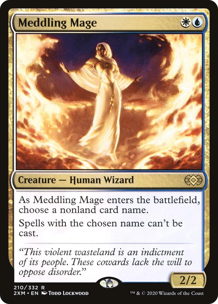 Image for Meddling Mage (210) [Double Masters] - Magic: The Gathering