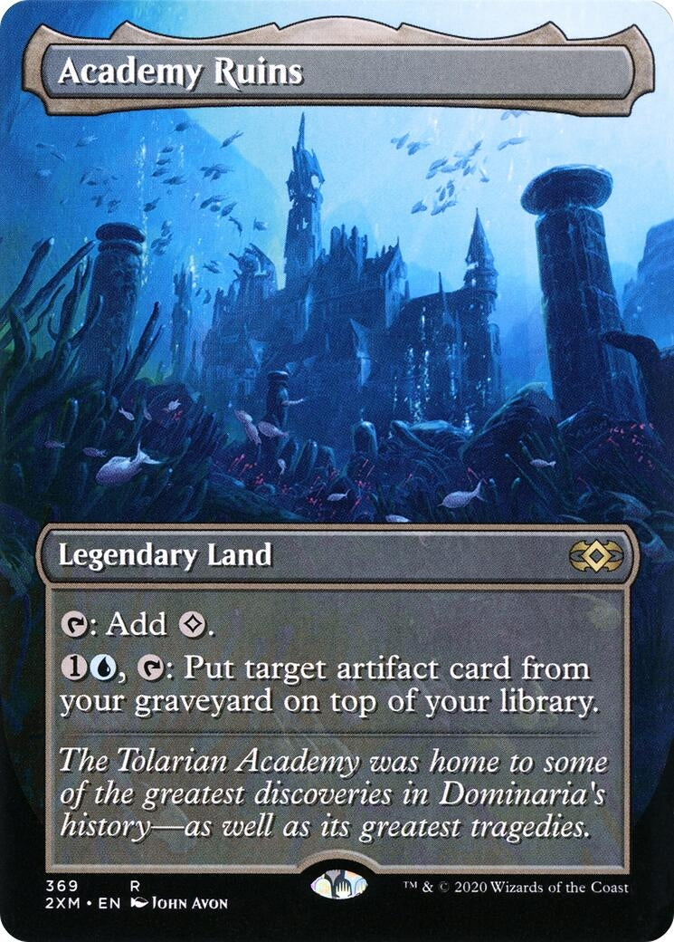 Image for Academy Ruins (Borderless) (369) [Double Masters] - Magic: The Gathering