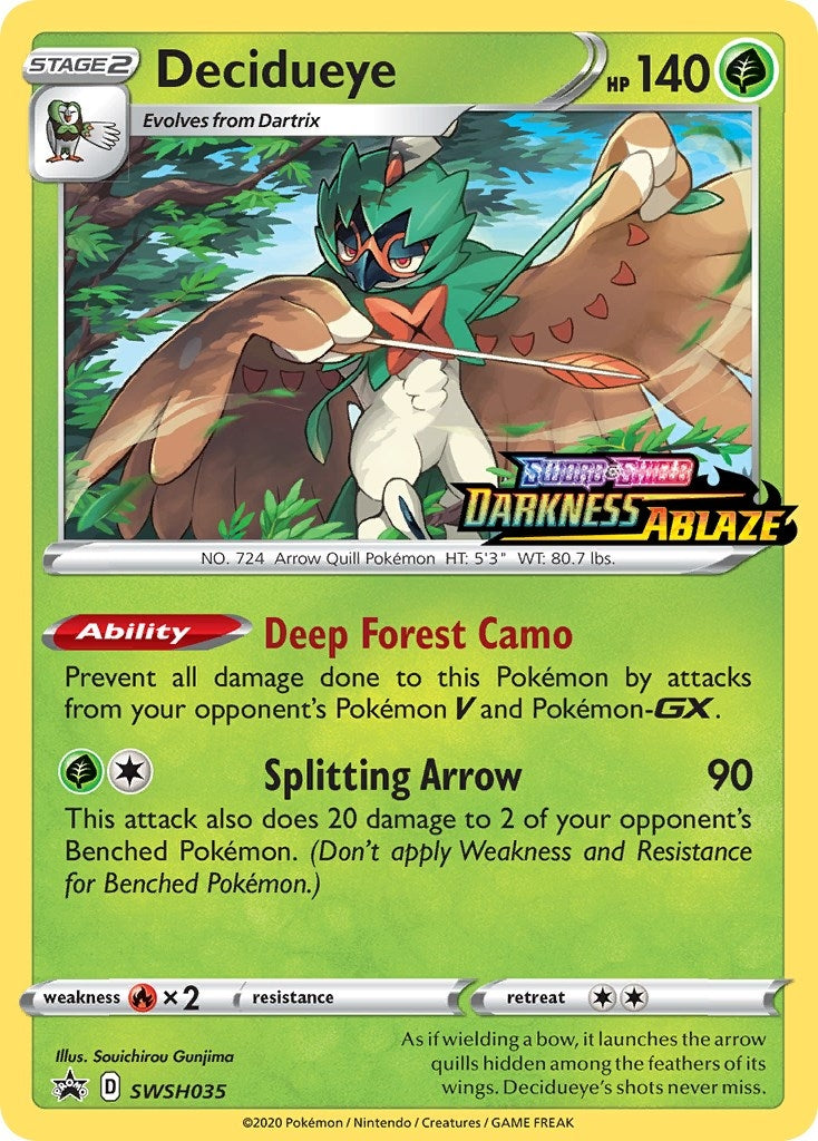 Image for Decidueye - SWSH035 (Prerelease) (SWSH035) [SWSH: Sword & Shield Promo Cards] - Pokemon