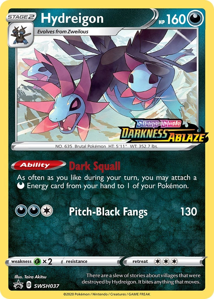 Image for Hydreigon - SWSH037 (Prerelease) (SWSH037) [SWSH: Sword & Shield Promo Cards] - Pokemon