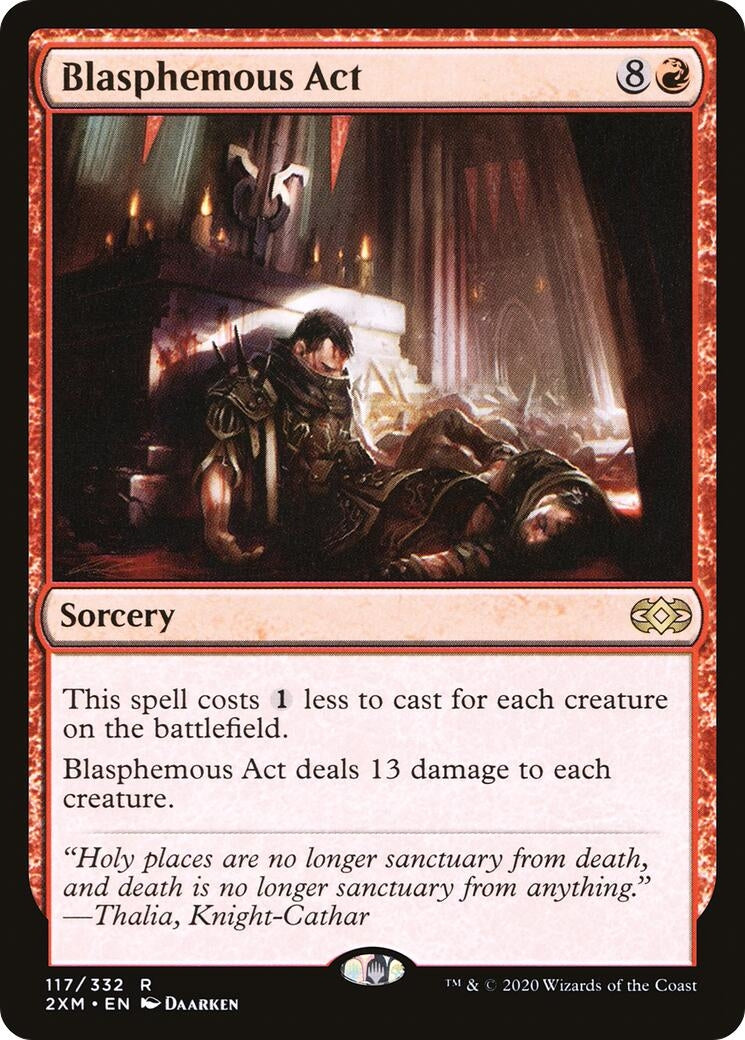 Image for Blasphemous Act (117) [Double Masters] - Magic: The Gathering